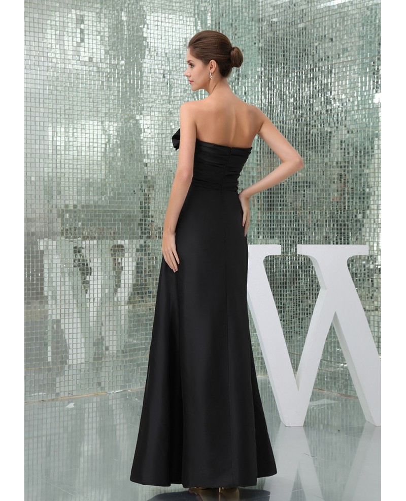 Sheath Sweetheart Ankle-length Satin Evening Dress - Click Image to Close